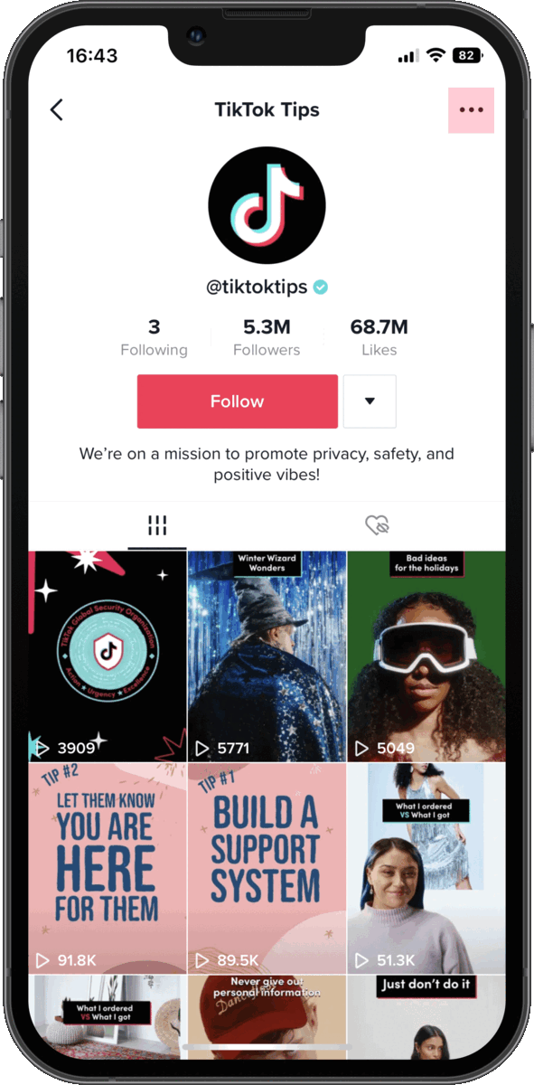 Substance support TikTok